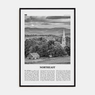 Northeast Travel B&W Poster
