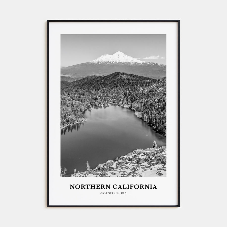 Northern California Portrait B&W Poster