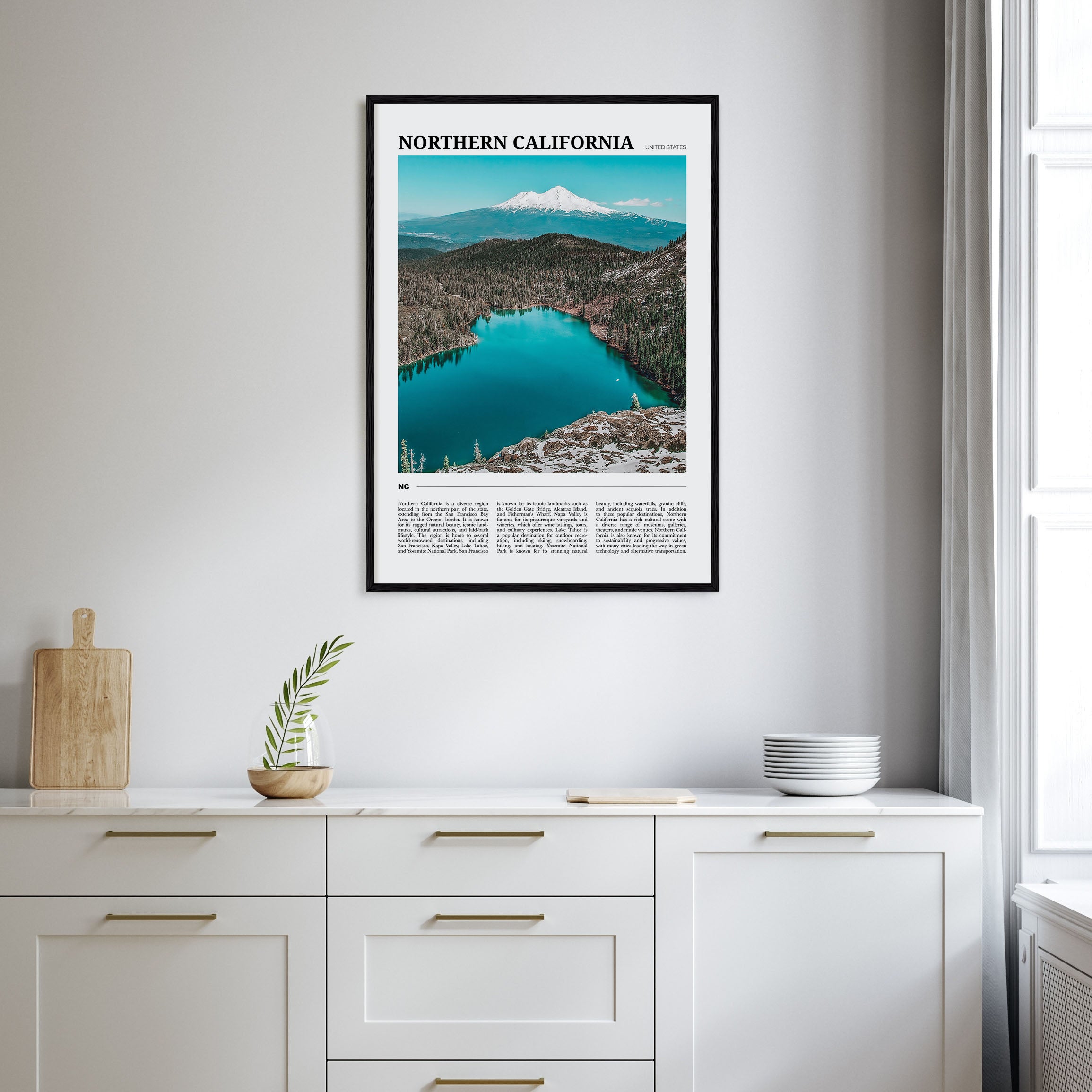 Northern California Travel Color Poster