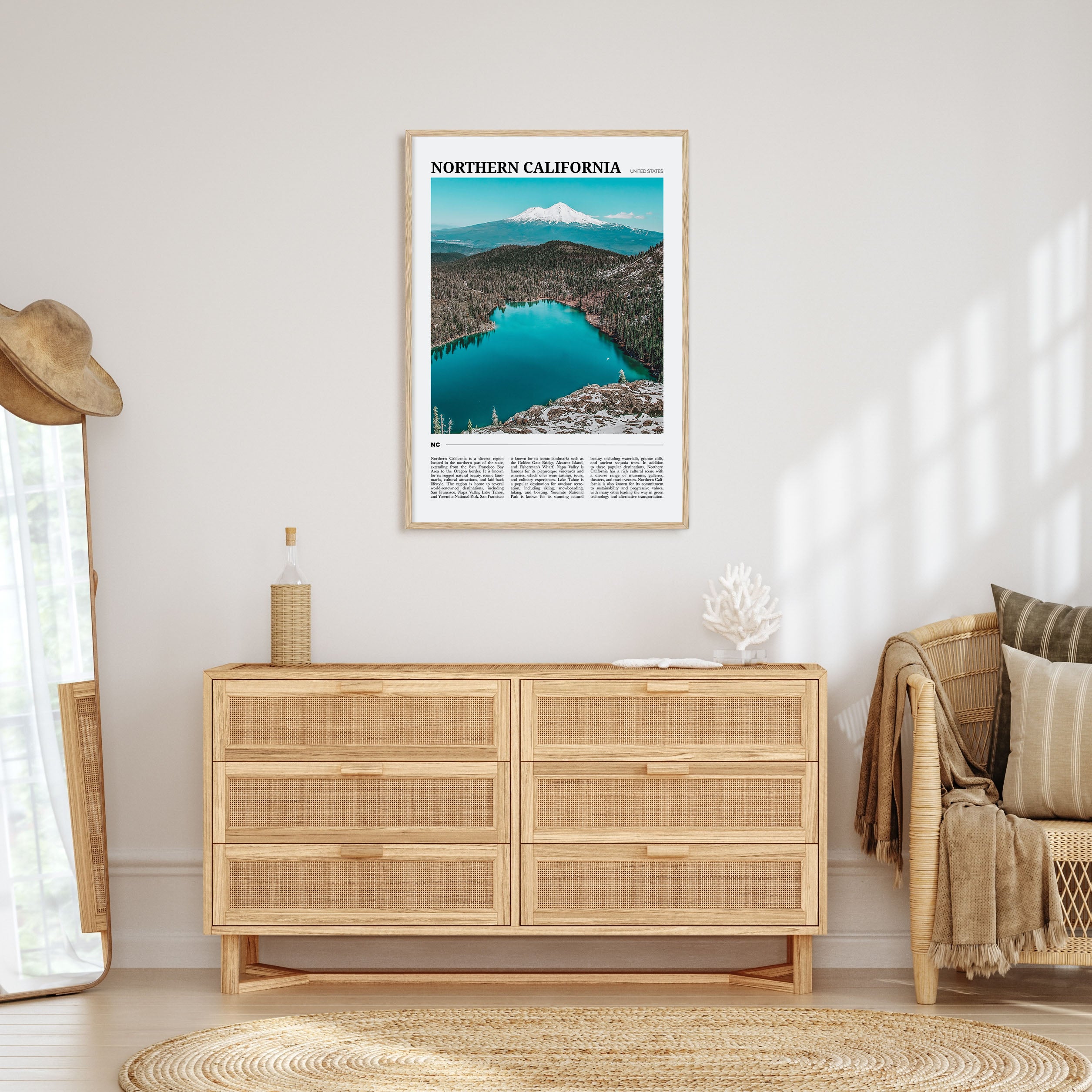 Northern California Travel Color Poster