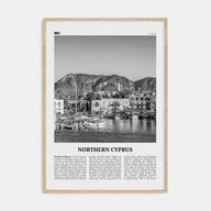 Northern Cyprus Travel B&W Poster