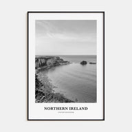 Northern Ireland Portrait B&W Poster