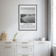 Northern Ireland Travel B&W Poster