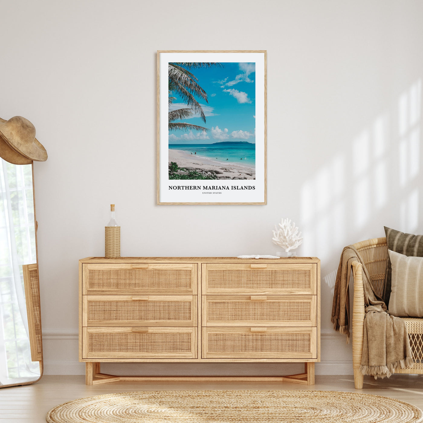 Northern Mariana Islands Portrait Color Poster