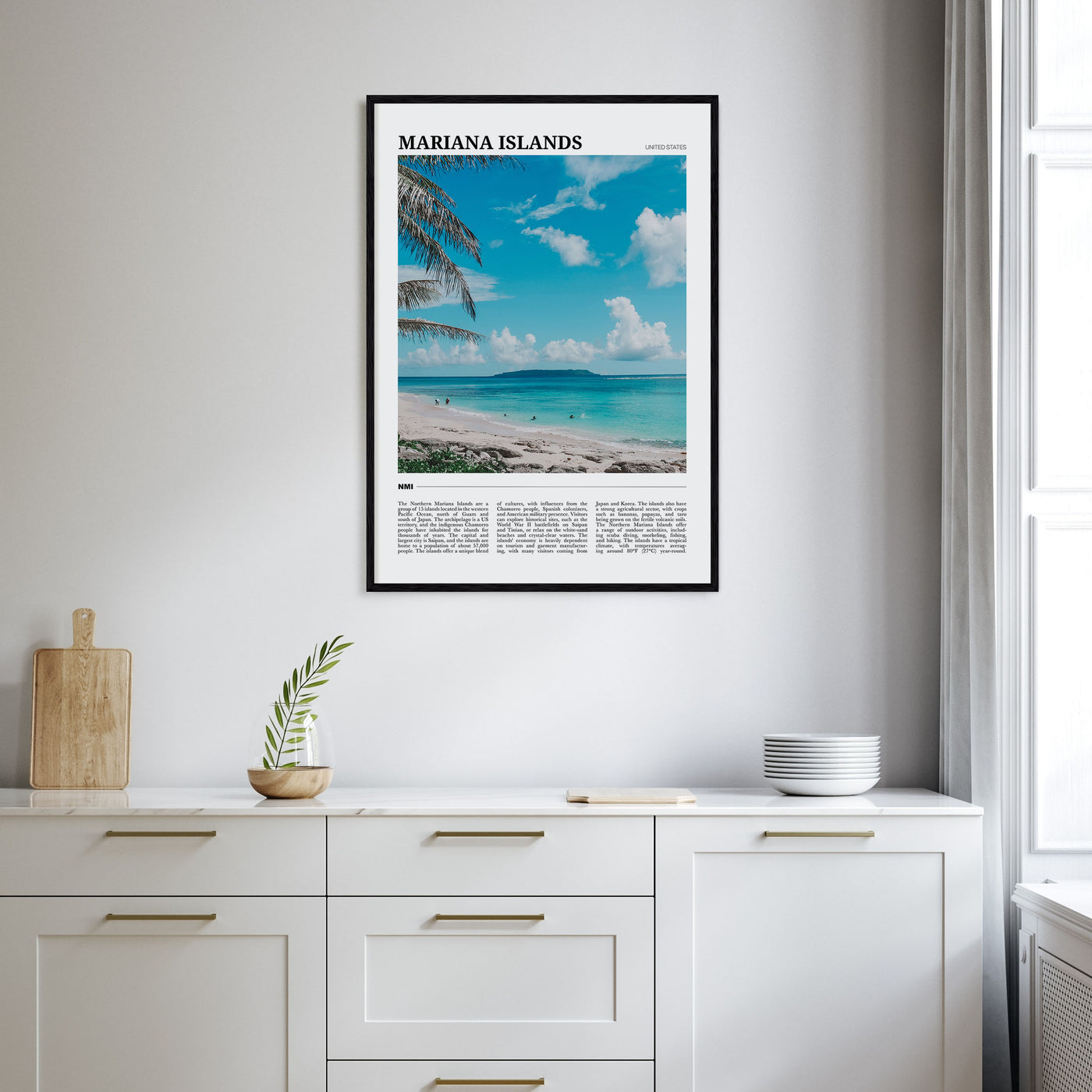 Northern Mariana Islands Travel Color Poster