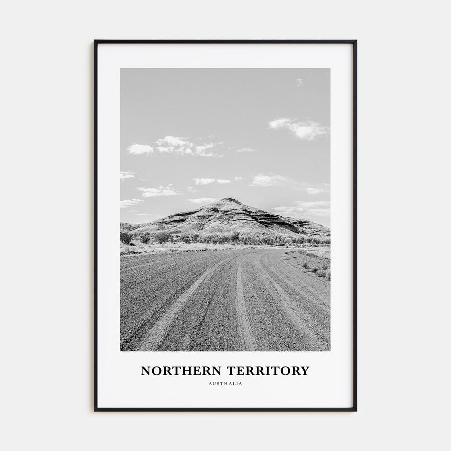 Northern Territory Portrait B&W Poster