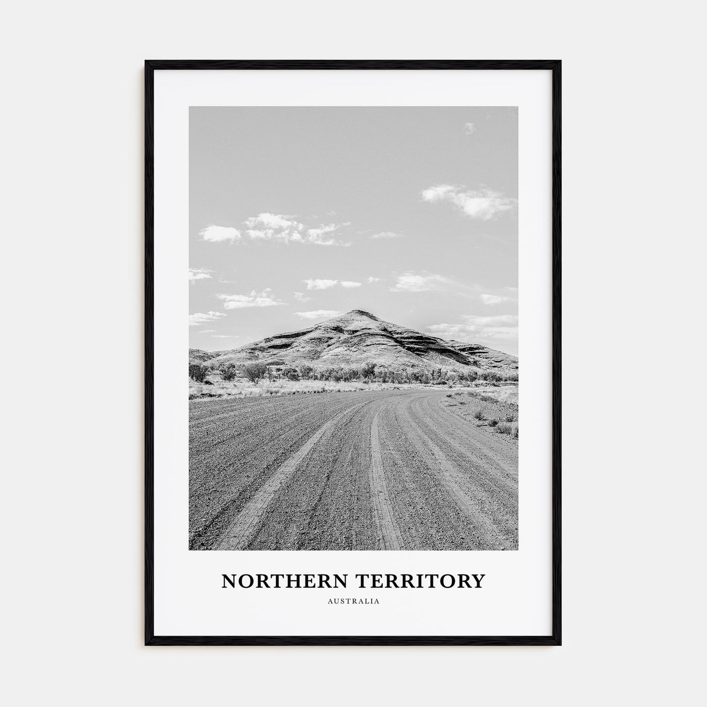 Northern Territory Portrait B&W Poster