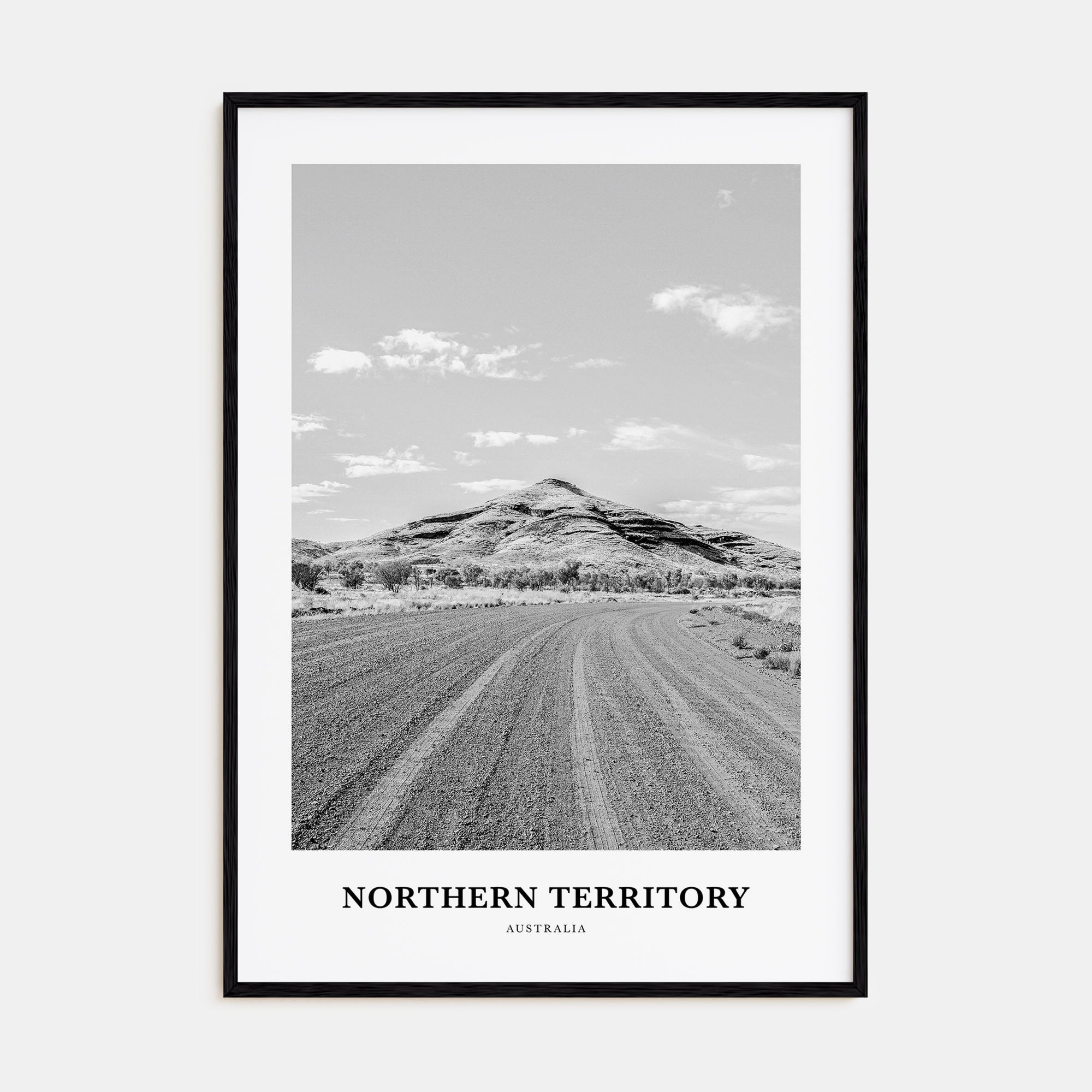 Northern Territory Portrait B&W Poster
