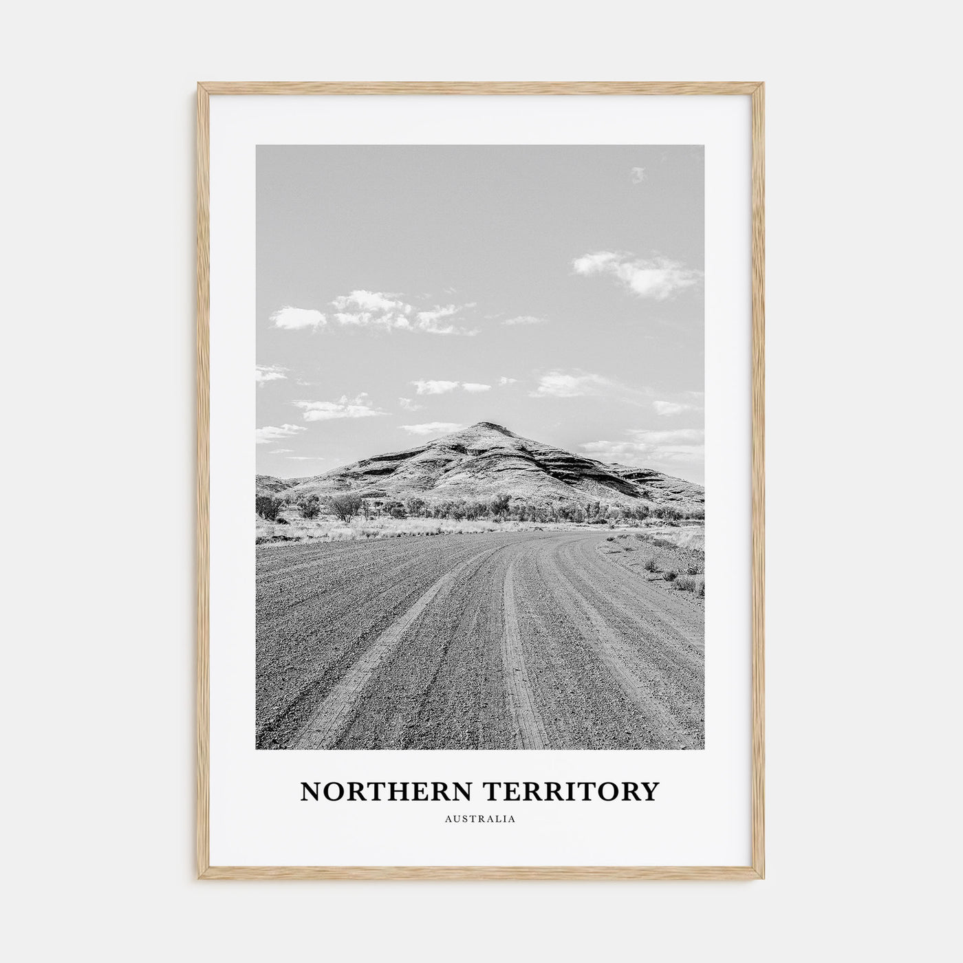 Northern Territory Portrait B&W Poster