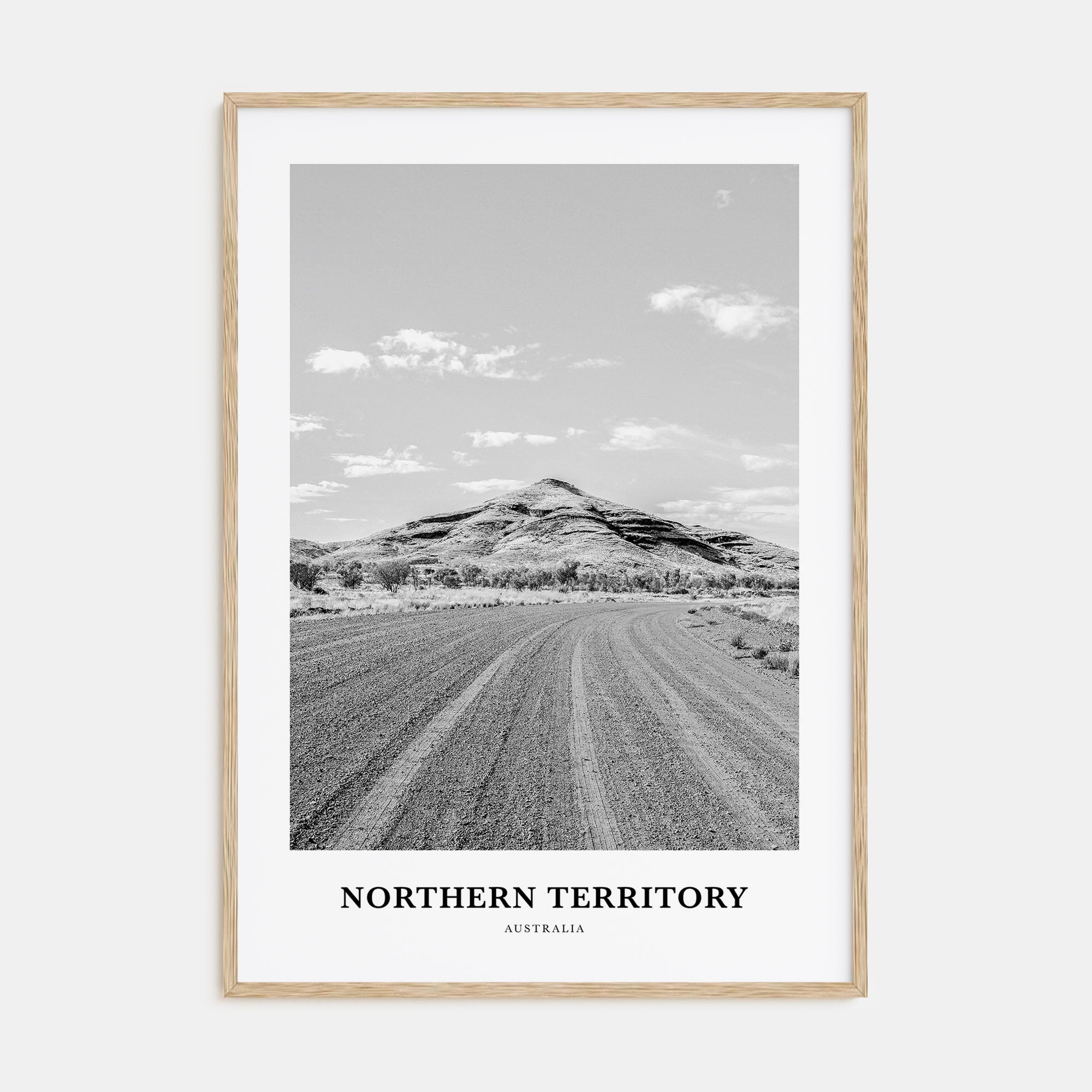 Northern Territory Portrait B&W Poster