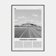 Northern Territory Travel B&W Poster