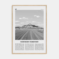 Northern Territory Travel B&W Poster