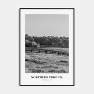 Northern Virginia Portrait B&W Poster