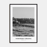 Northern Virginia Portrait B&W Poster