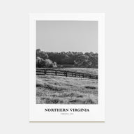 Northern Virginia Portrait B&W Poster