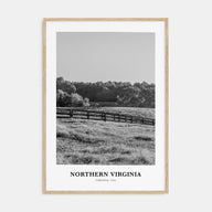 Northern Virginia Portrait B&W Poster