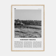 Northern Virginia Travel B&W Poster