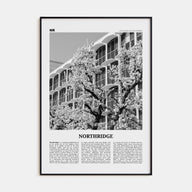 Northridge Travel B&W Poster