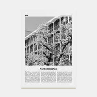Northridge Travel B&W Poster
