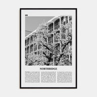 Northridge Travel B&W Poster