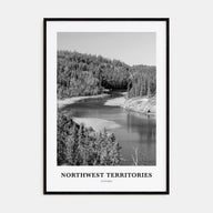 Northwest Territories Portrait B&W Poster