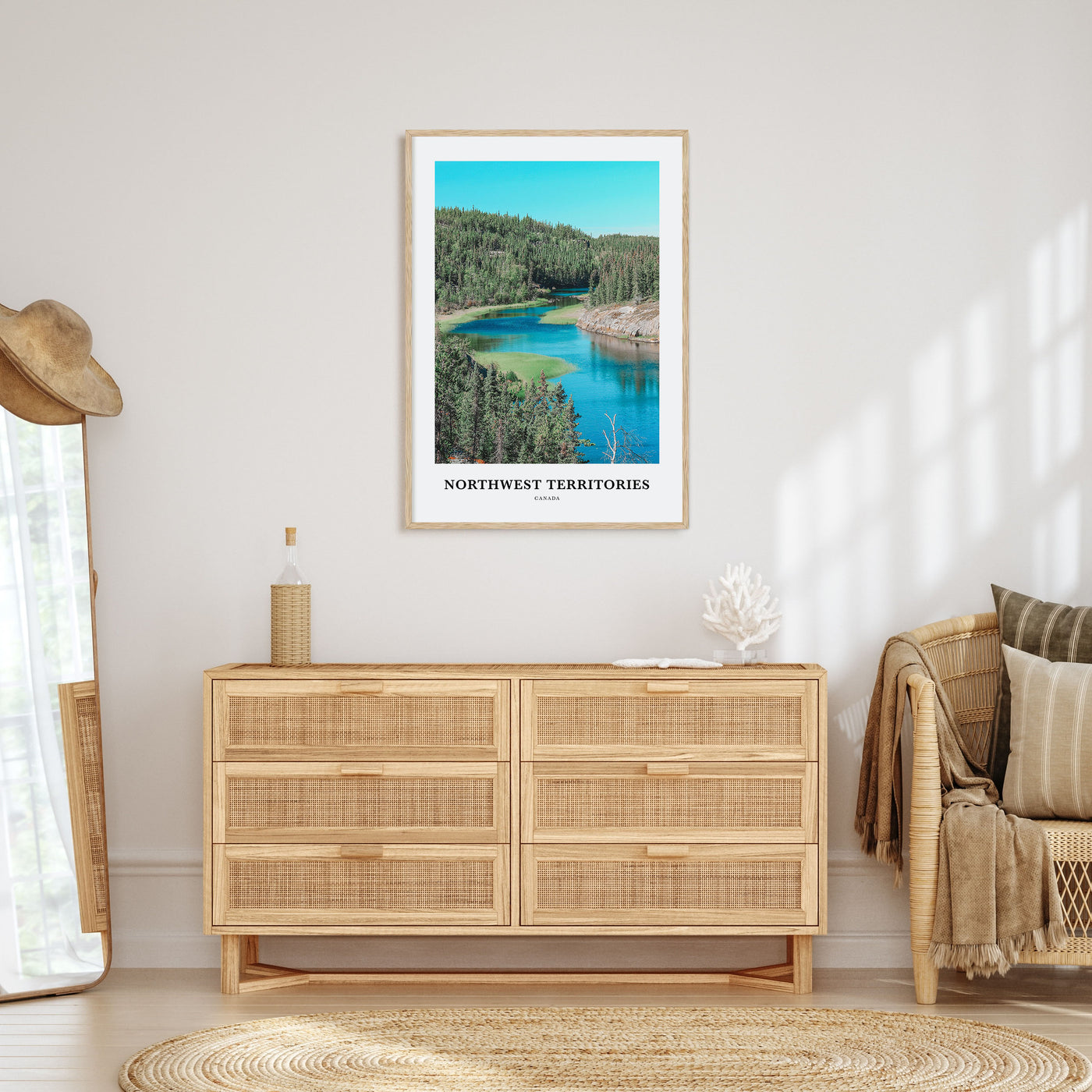 Northwest Territories Portrait Color Poster