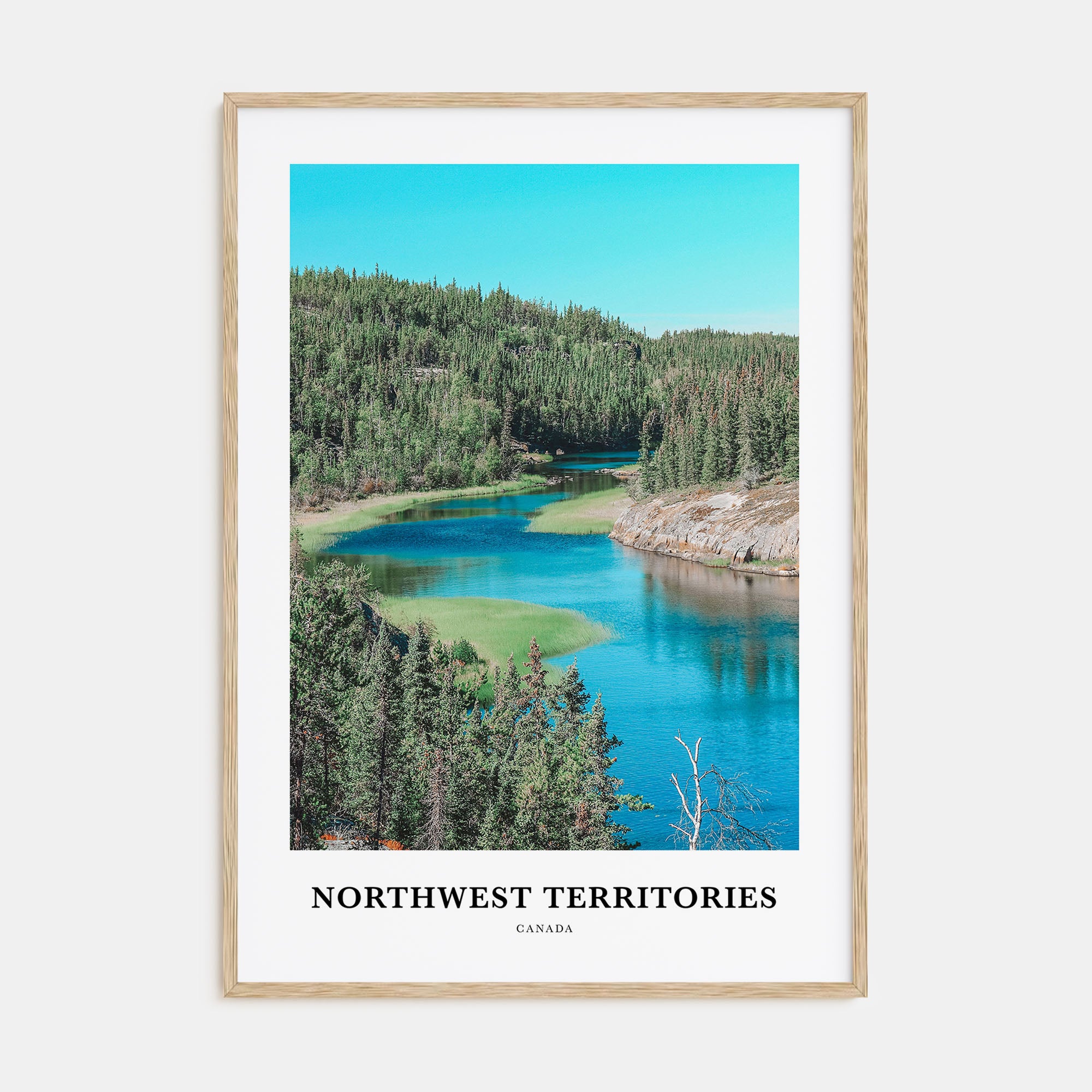 Northwest Territories Portrait Color Poster