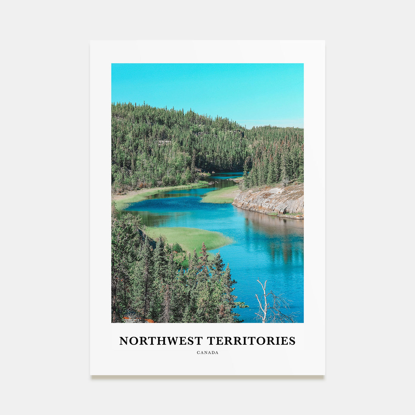 Northwest Territories Portrait Color Poster
