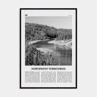 Northwest Territories Travel B&W Poster