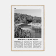 Northwest Territories Travel B&W Poster