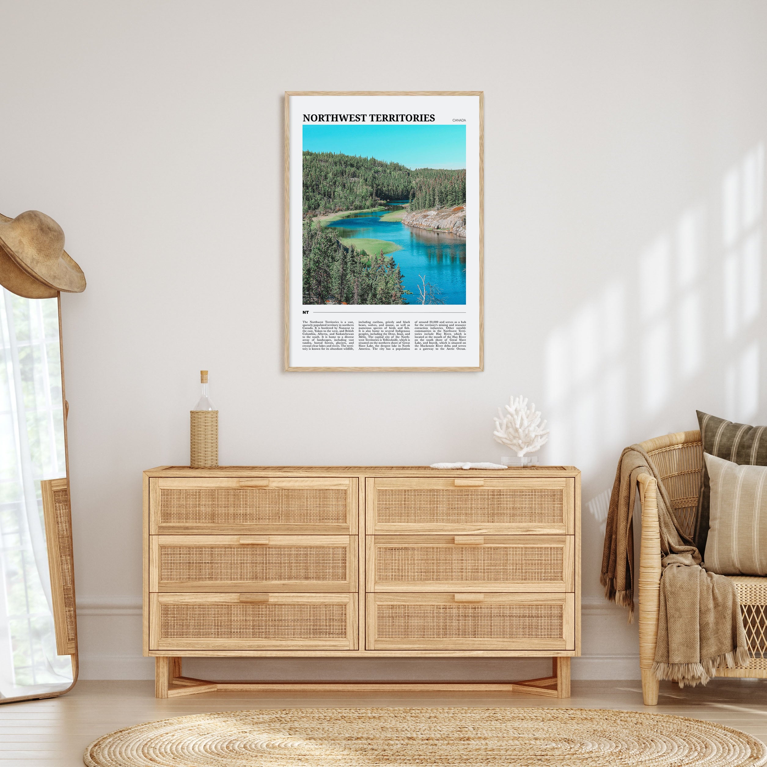 Northwest Territories Travel Color Poster