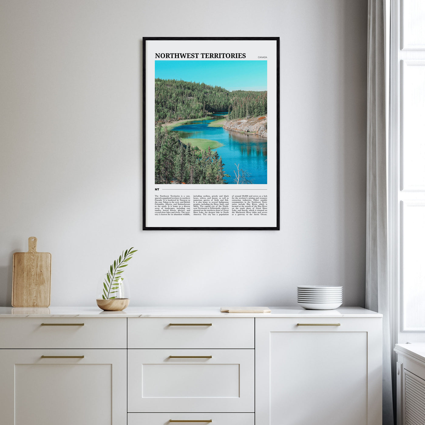Northwest Territories Travel Color Poster