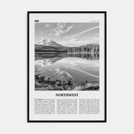 Northwest Travel B&W Poster