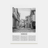 Norwich Travel B&W Poster