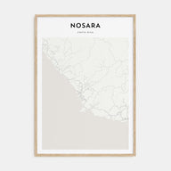 Nosara Map Portrait Poster