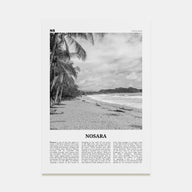 Nosara Travel B&W Poster