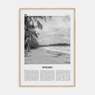 Nosara Travel B&W Poster