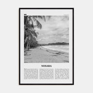 Nosara Travel B&W Poster