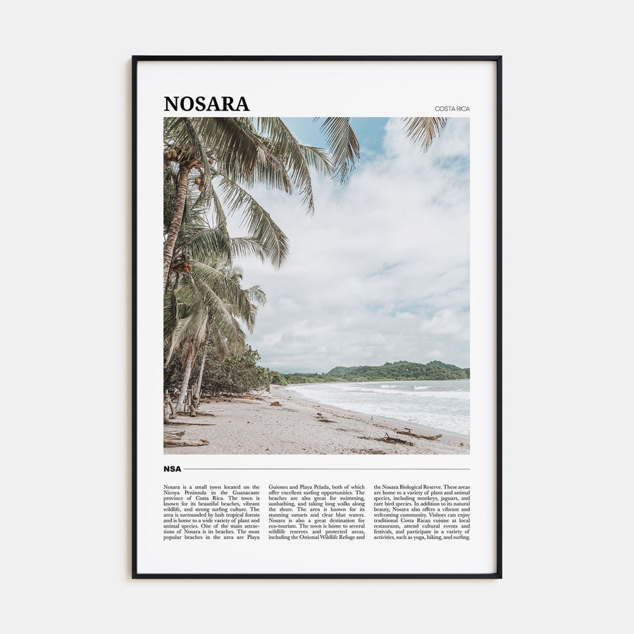 Nosara Travel Color Poster