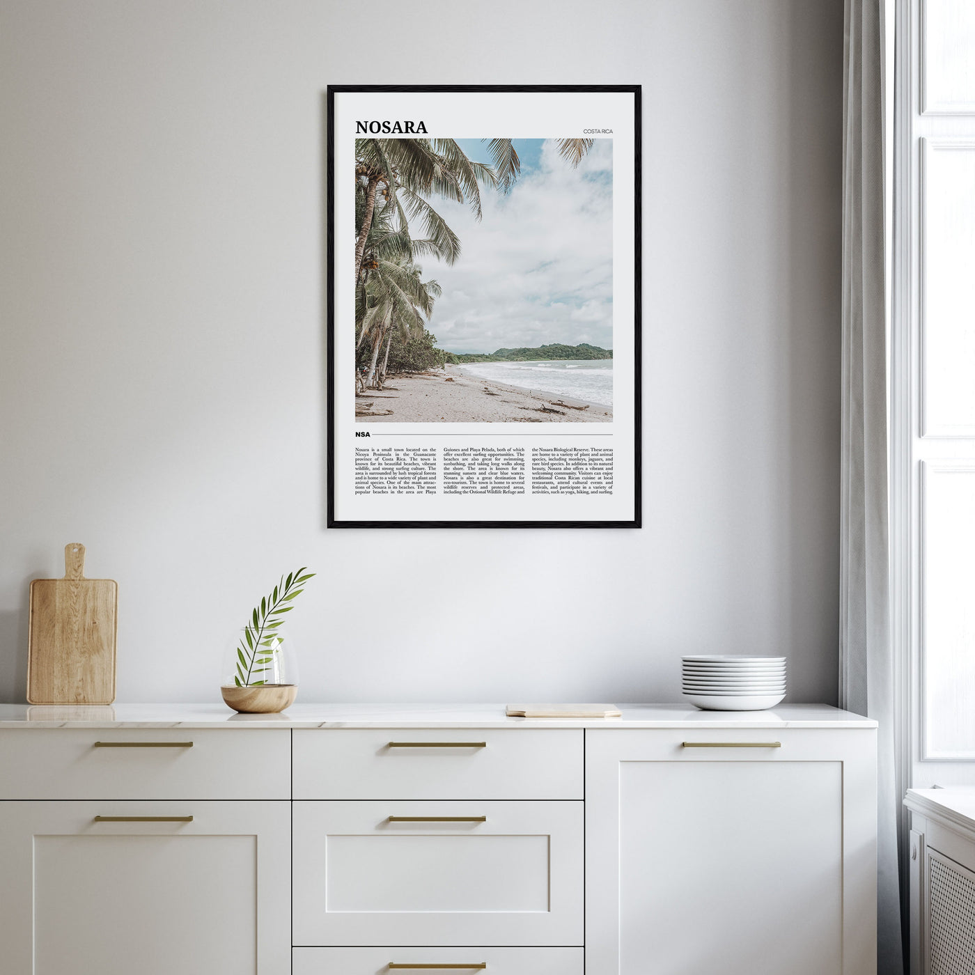 Nosara Travel Color Poster