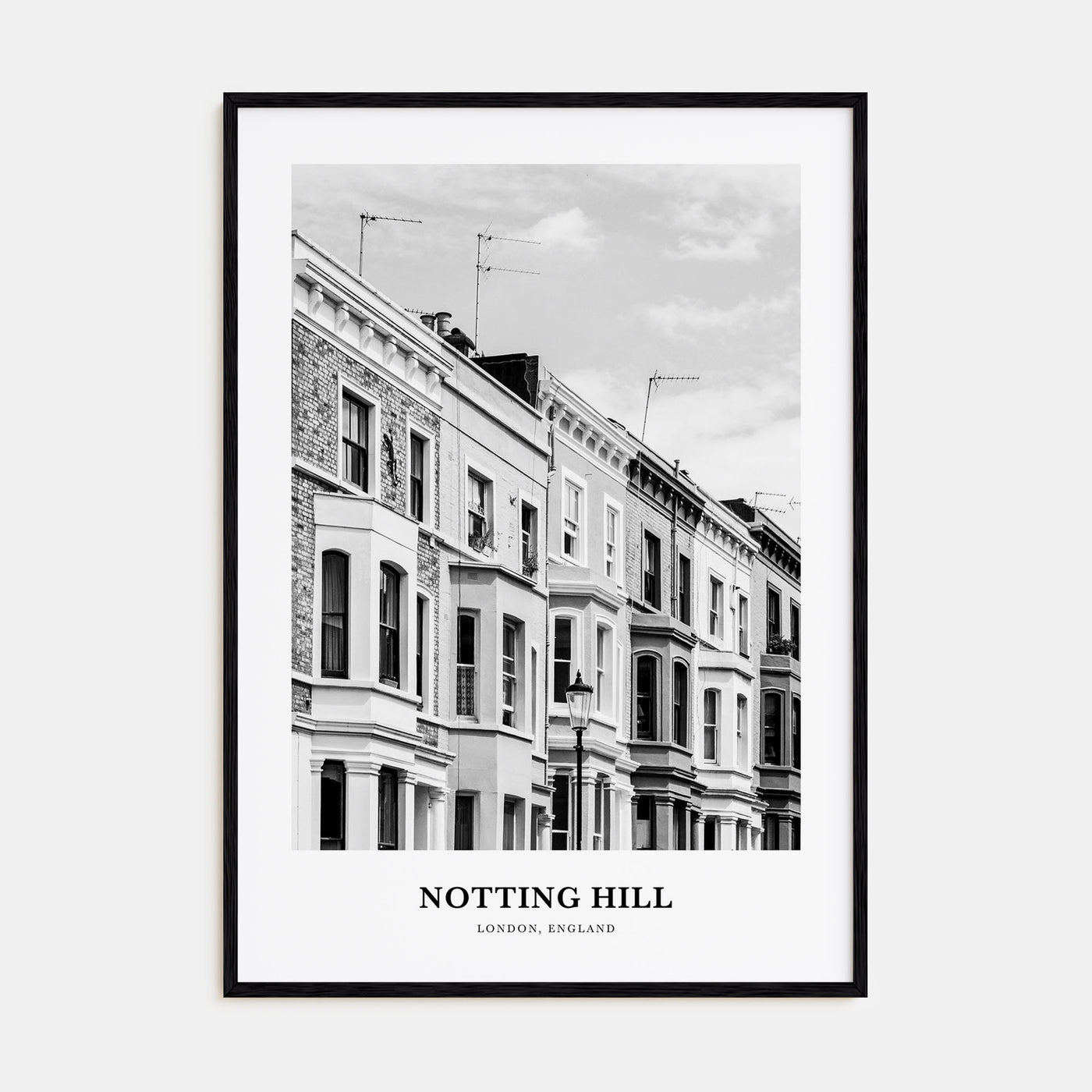 Notting Hill Portrait B&W Poster
