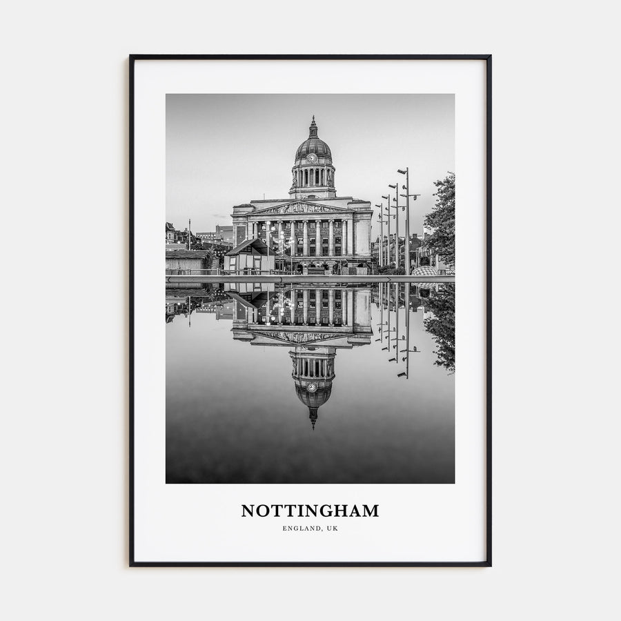 Nottingham Portrait B&W Poster