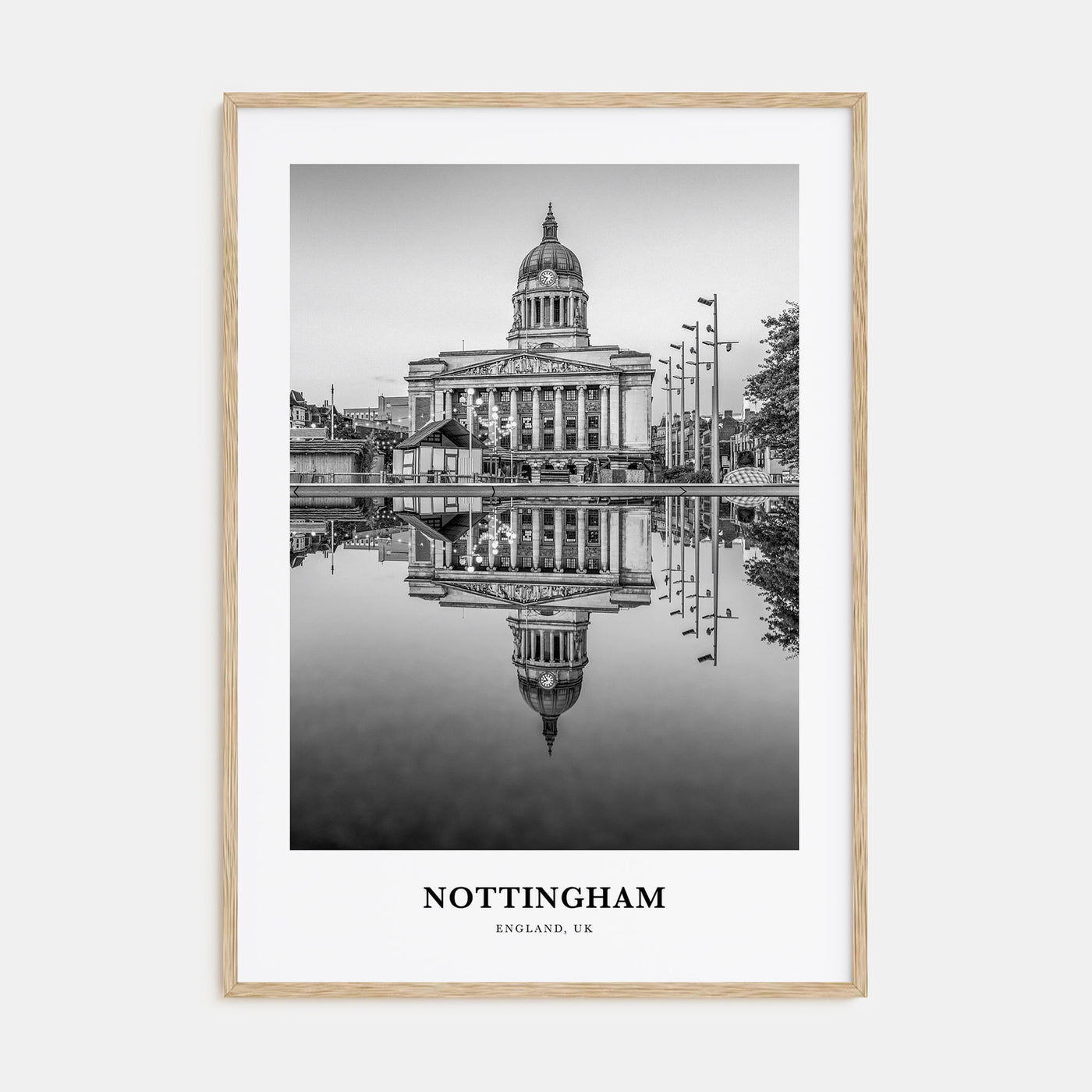 Nottingham Portrait B&W Poster