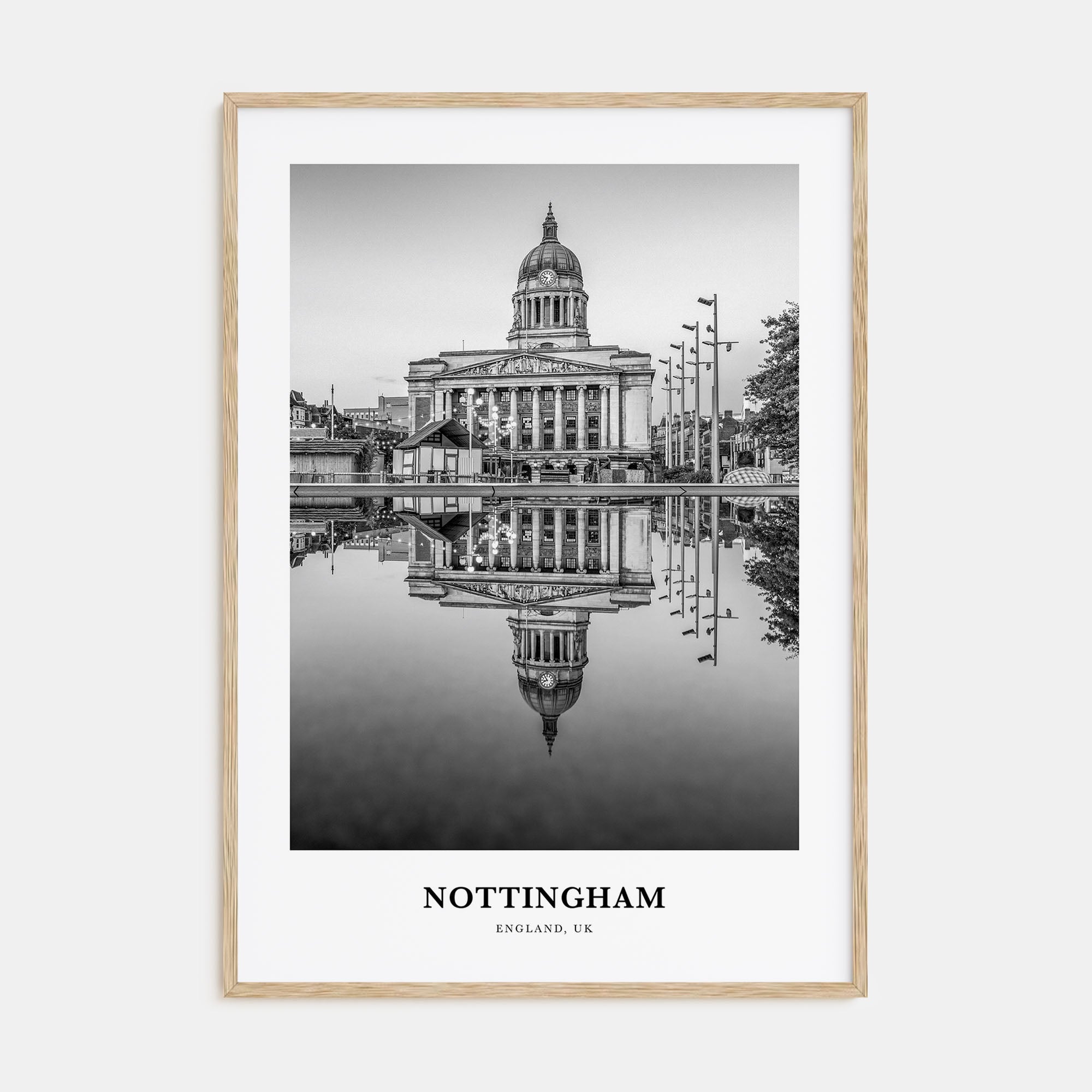 Nottingham Portrait B&W Poster