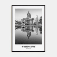 Nottingham Portrait B&W Poster