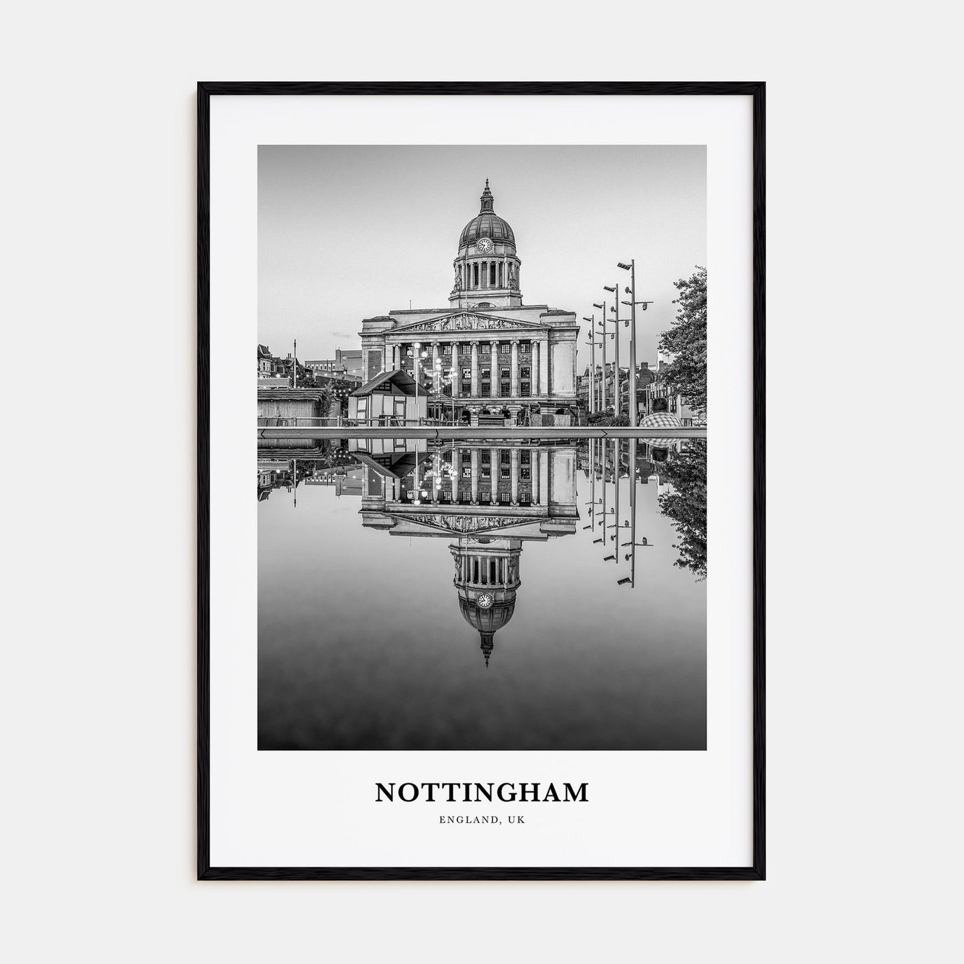 Nottingham Portrait B&W Poster