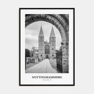 Nottinghamshire Portrait B&W Poster