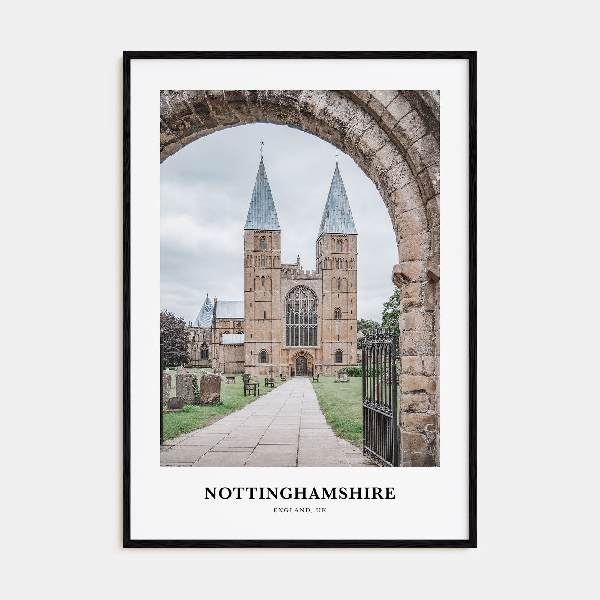 Nottinghamshire Portrait Color Poster
