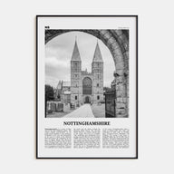 Nottinghamshire Travel B&W Poster