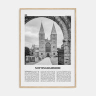Nottinghamshire Travel B&W Poster